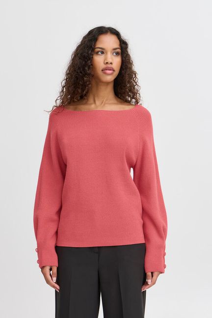 Boston Boatneck Jumper - Berry