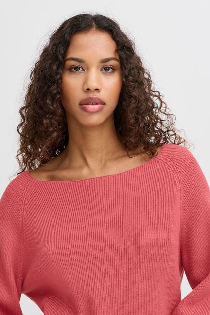 Boston Boatneck Jumper - Berry