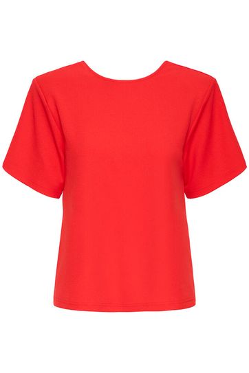 Bow Back Top - Red