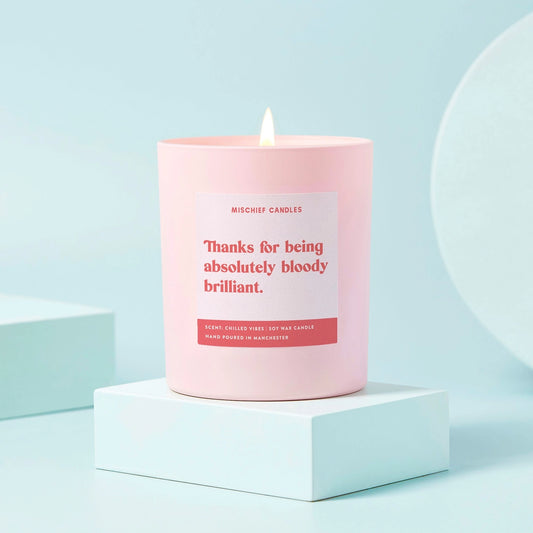 Funny Candle - Thank you for being brilliant