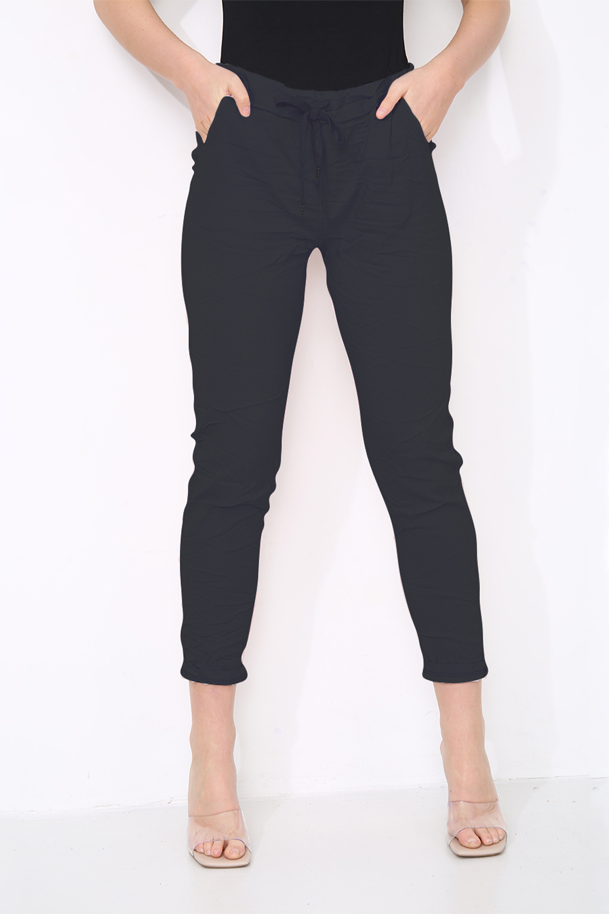 Plain Stretch Trousers