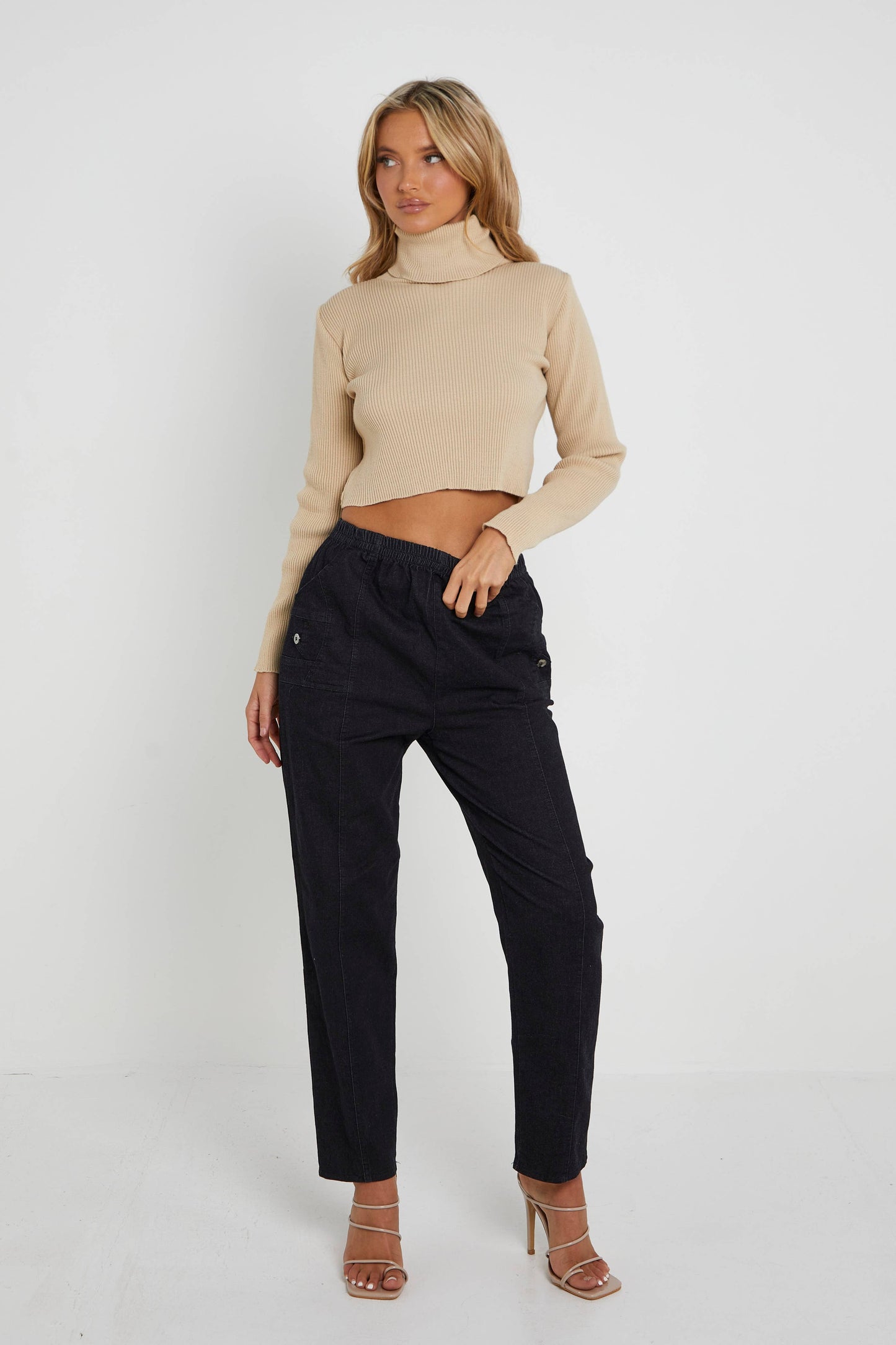 Curve Stretch Denim Trousers