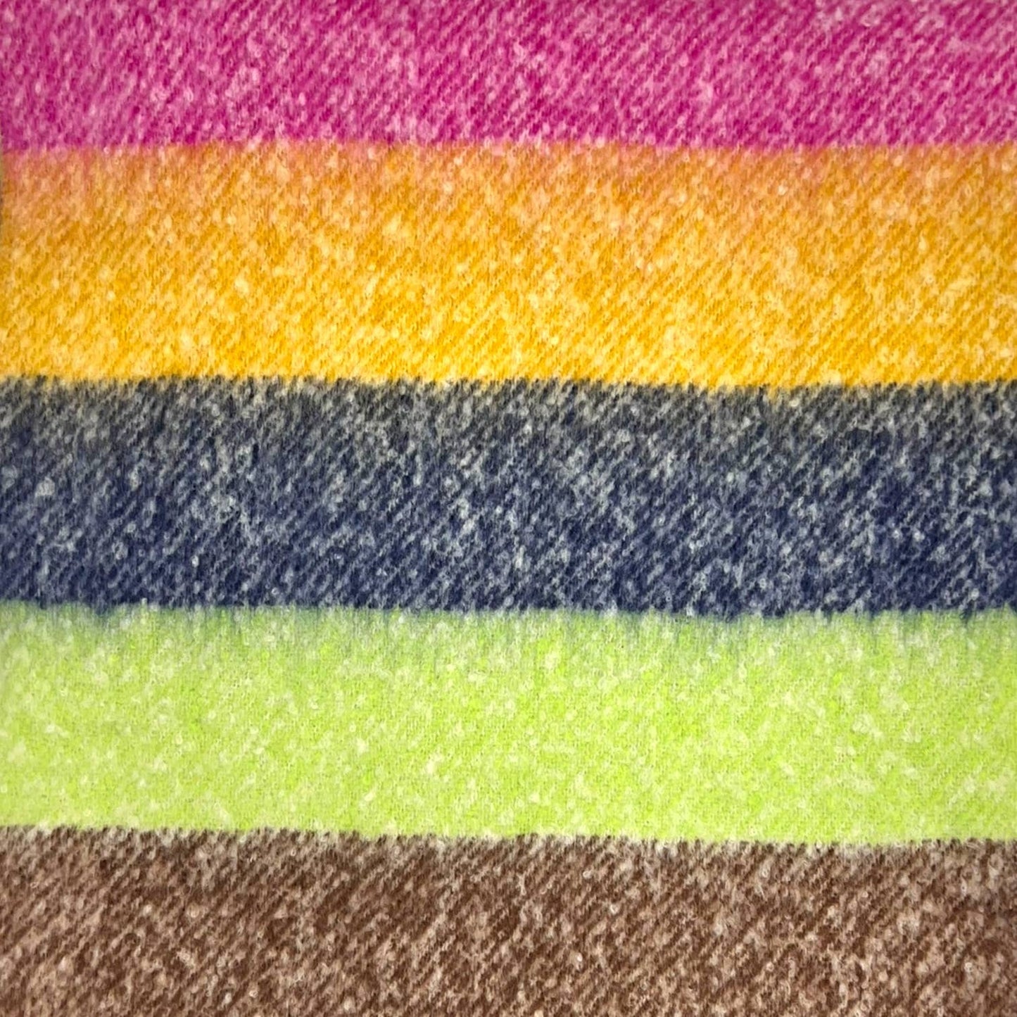 Fluffy Stripe Blanket Scarf - Multi