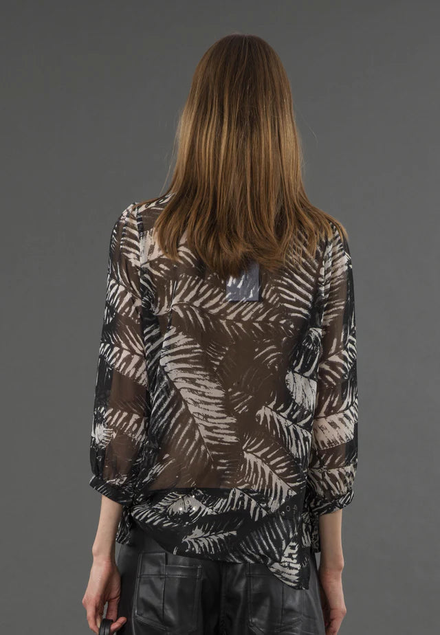 RELIGION Carolina Shirt - Vamp Black & white