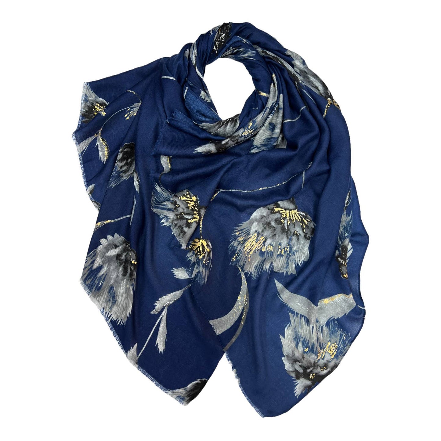 Dusty Miller Scarf - Navy