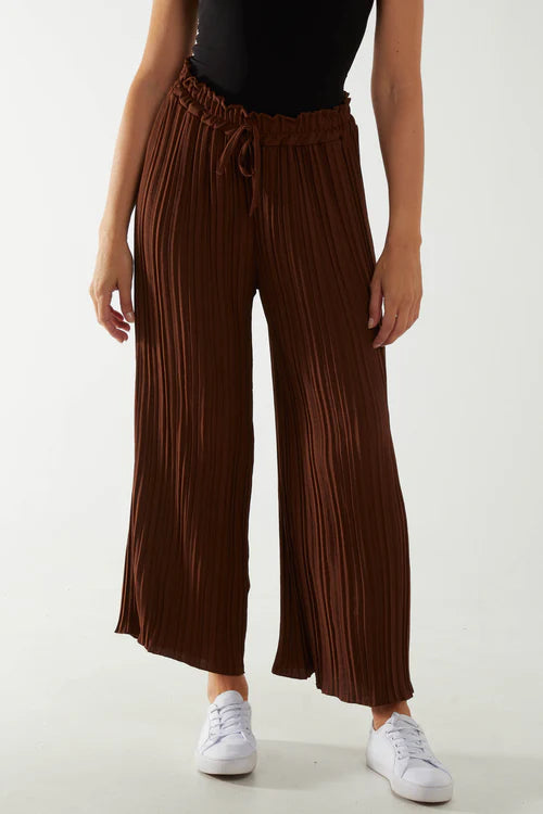Plisse Trousers - 3 Colours