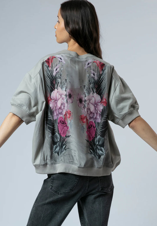 RELIGION Citrine Mixed Fabric Sweater