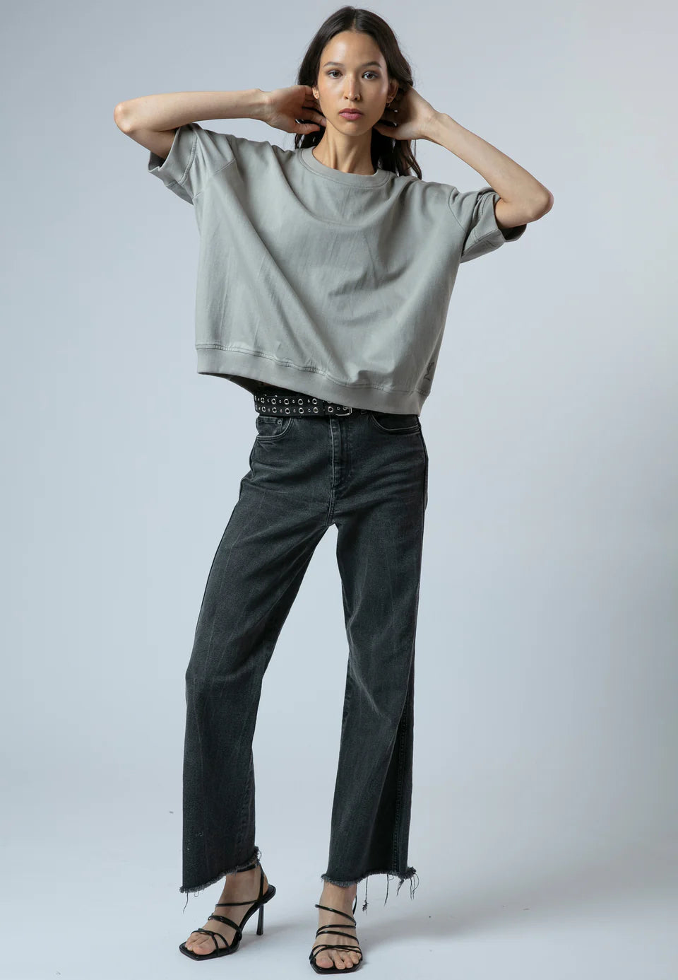 RELIGION Citrine Mixed Fabric Sweater