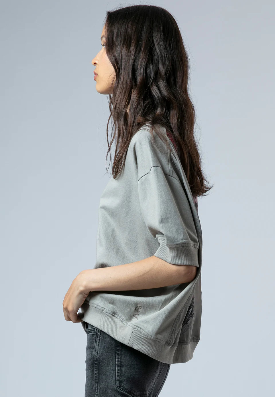 RELIGION Citrine Mixed Fabric Sweater