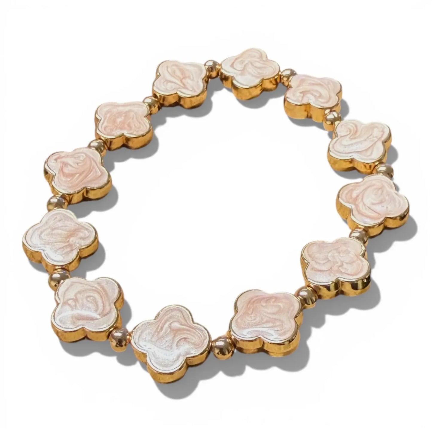 Clover Bracelet - Gold / Pearlescent