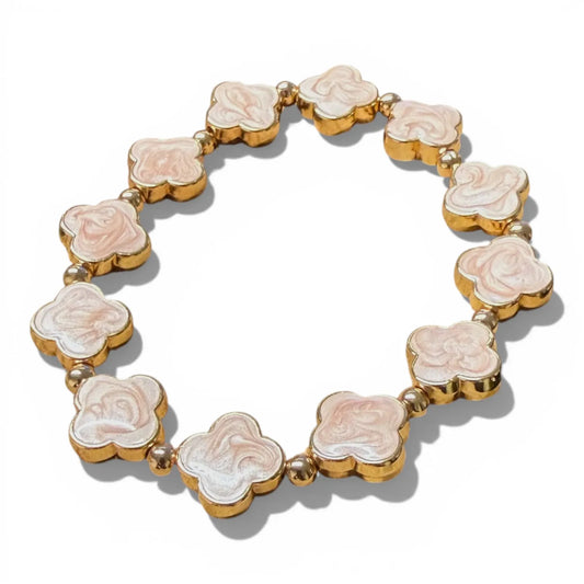 Clover Bracelet - Gold / Pearlescent