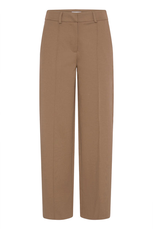 Kate Wide Leg Full Length Trouser - Camel