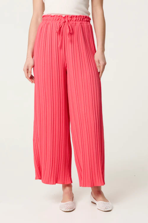Plisse Trousers - 4 Colours