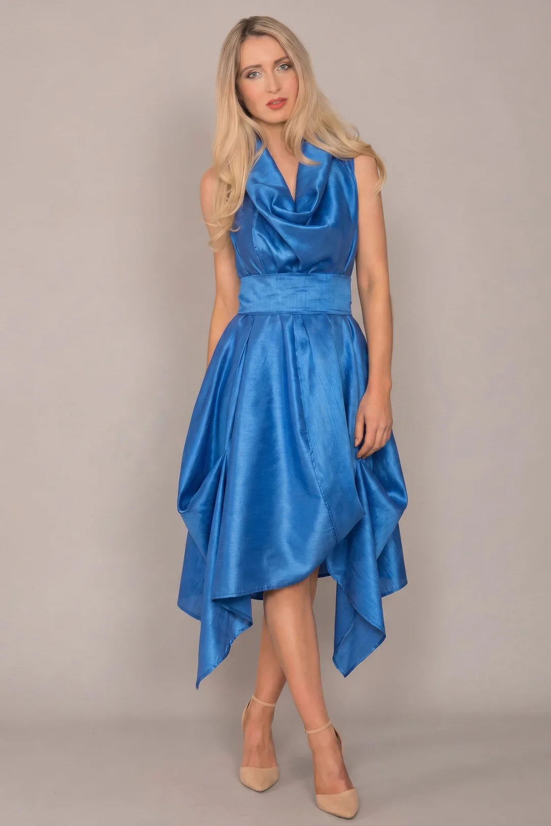 Jolaby Wrap Dress - Cornflower Blue