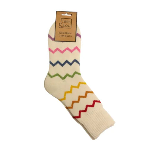 Cosy Ribbed Socks - Multi