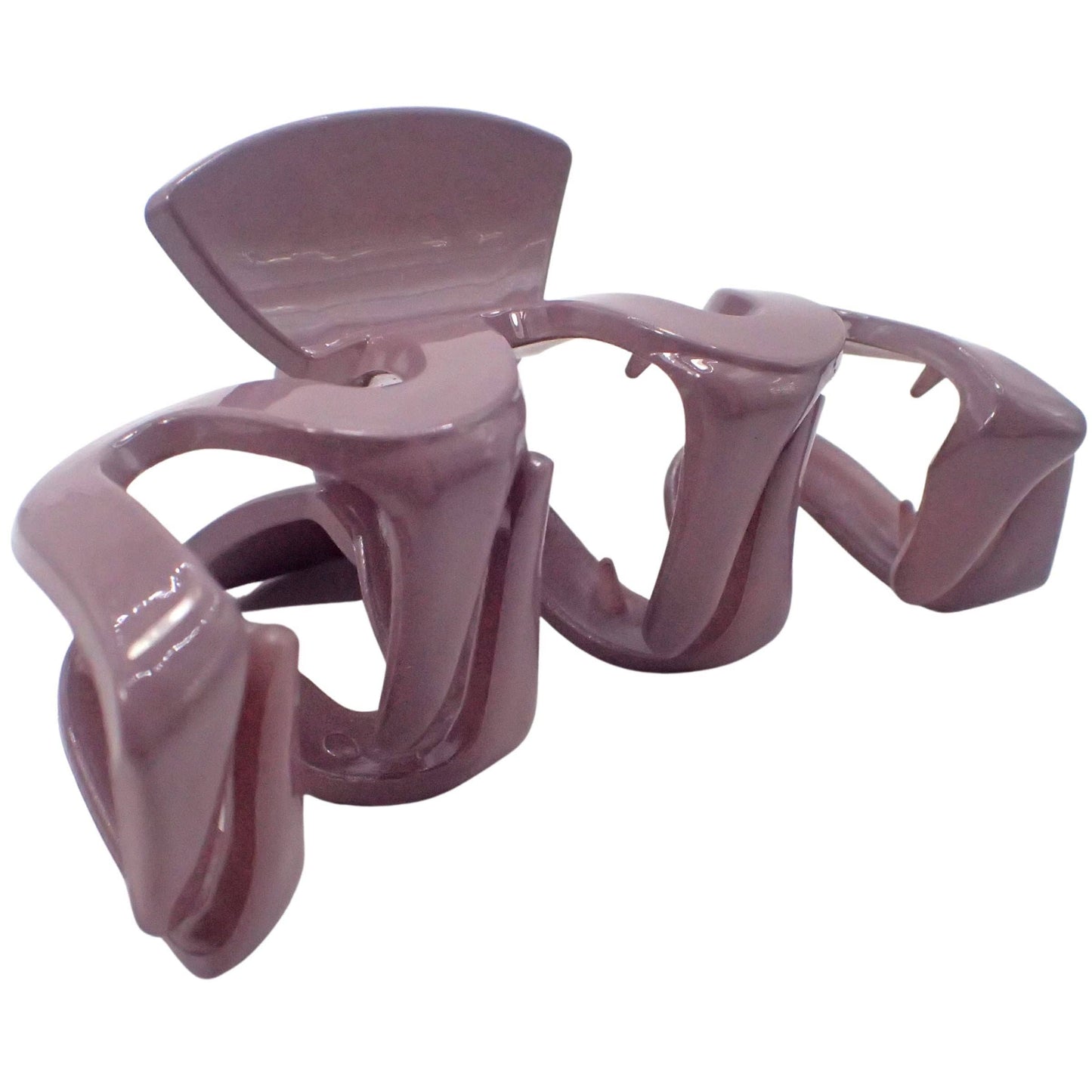 Wave Hair Claw Clip - Mauve