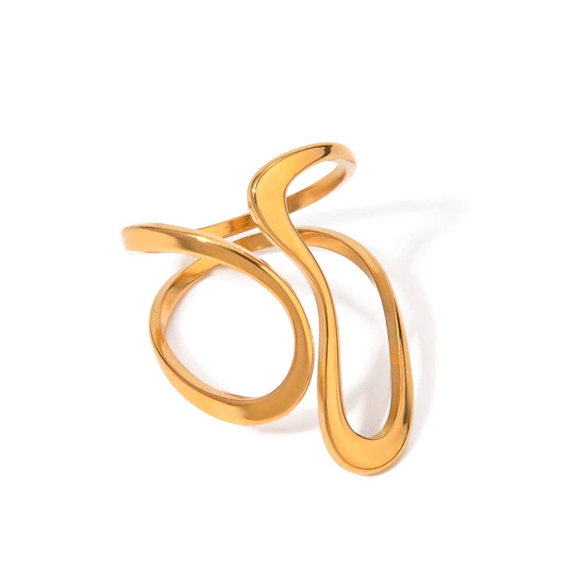 MG Abstract Ring - Gold or Silver