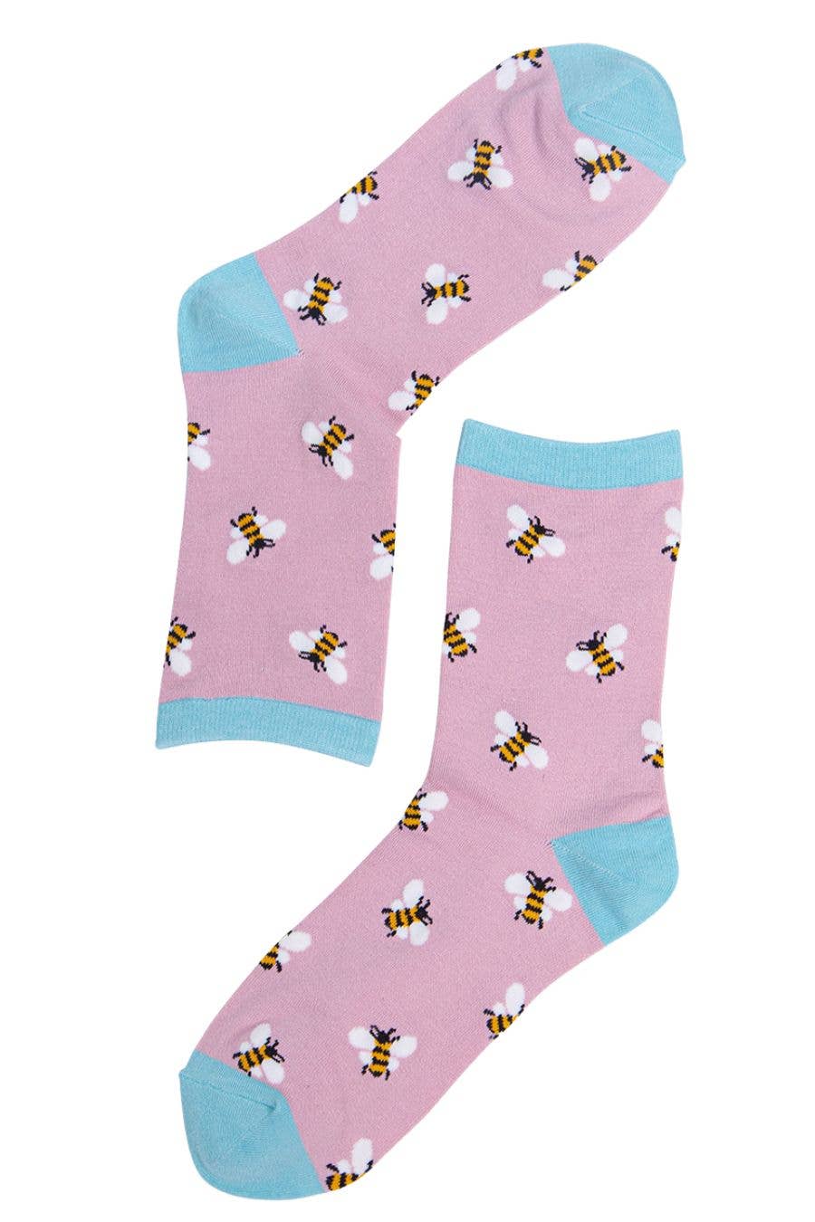 Bamboo Socks - Pink, Bee