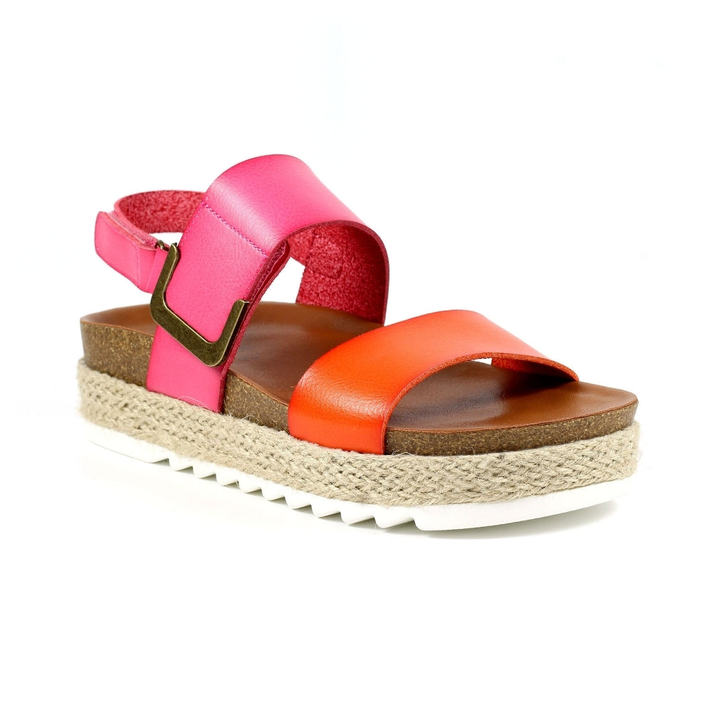 Deanna Sandal - Pink / Orange