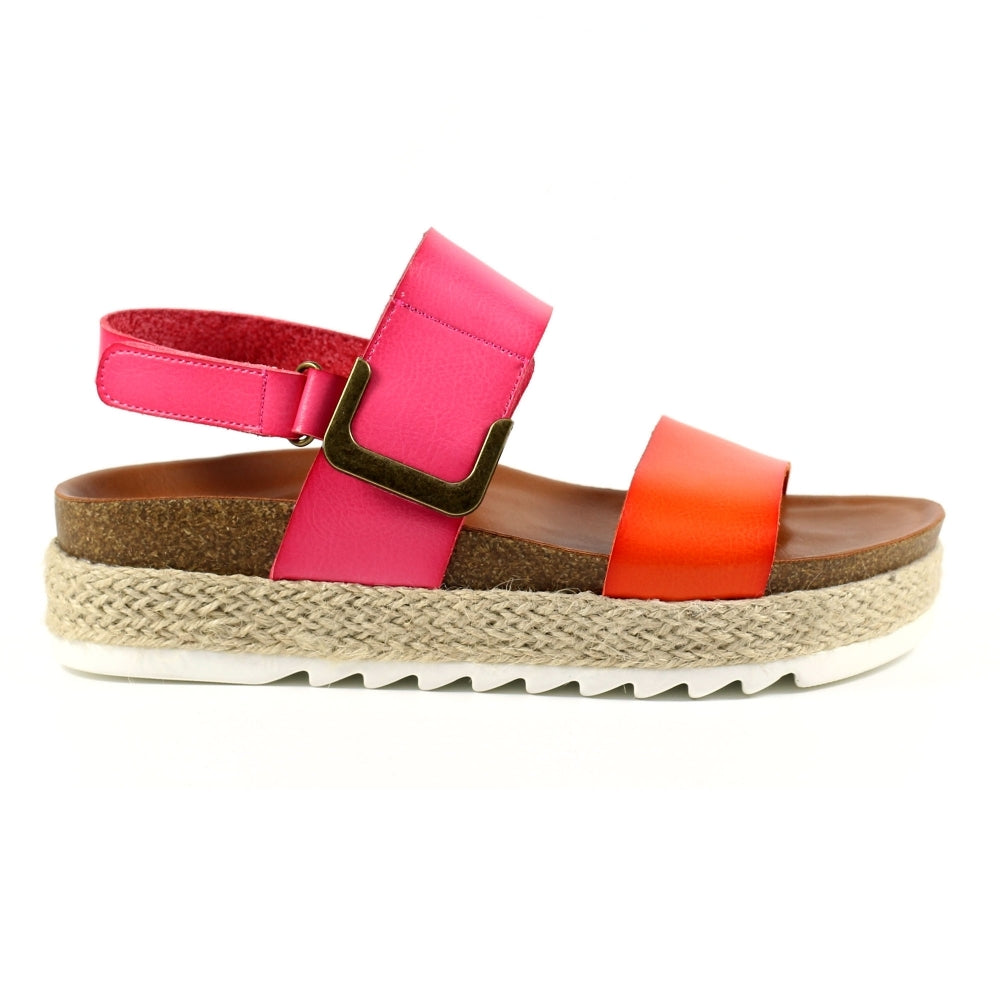 Deanna Sandal - Pink / Orange