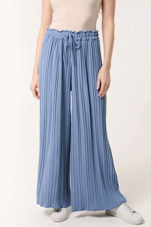 Plisse Trousers - 3 Colours