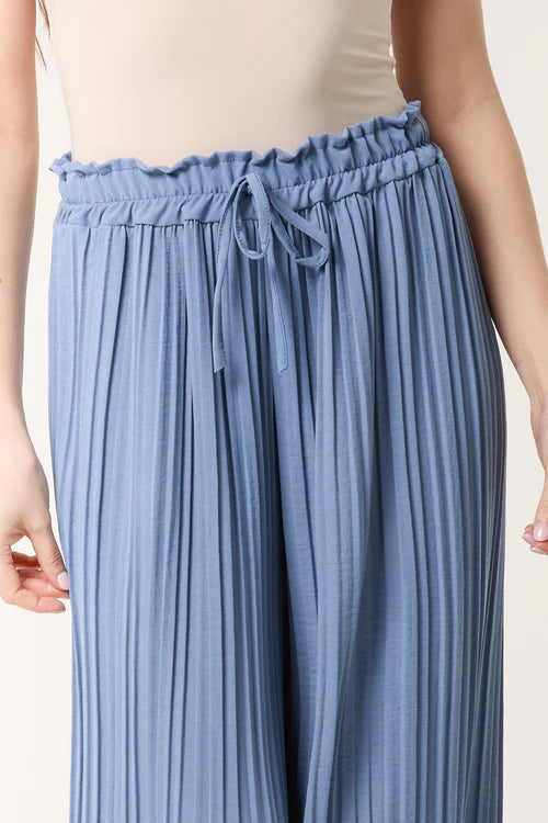 Plisse Trousers - 3 Colours