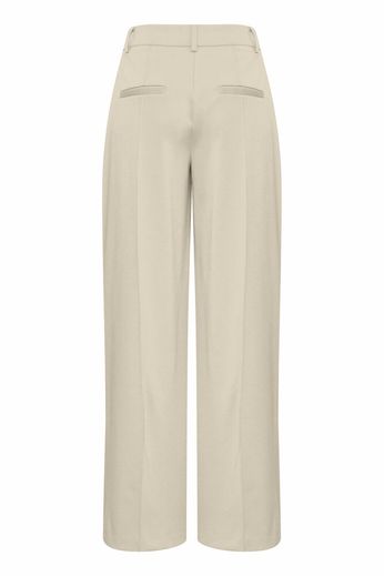 Kate Wide Leg Full Length Trouser - Doeskin