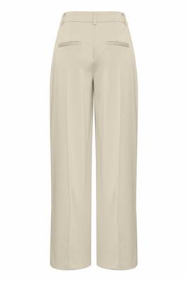 Kate Wide Leg Full Length Trouser - Doeskin