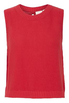 ICHI Dorothy Knit Tank - Mars Red