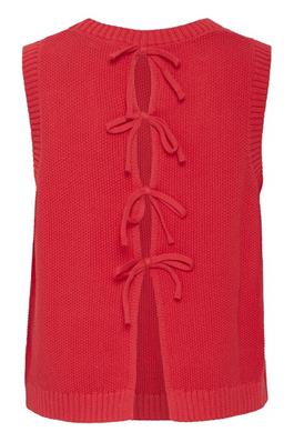 ICHI Dorothy Knit Tank - Mars Red