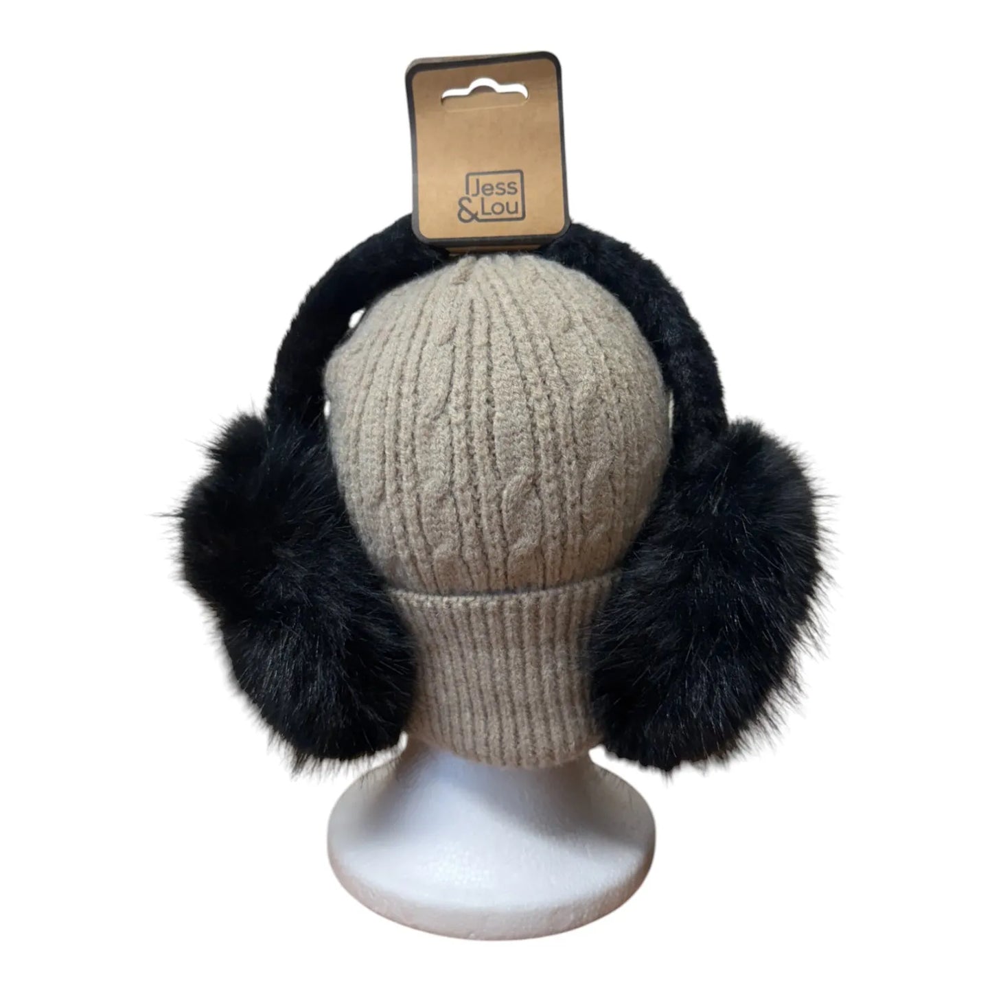 Fluffy Ear Muffs - Black