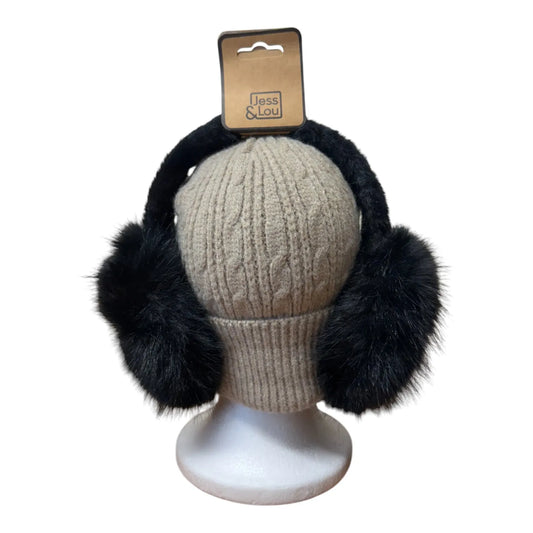 Fluffy Ear Muffs - Black
