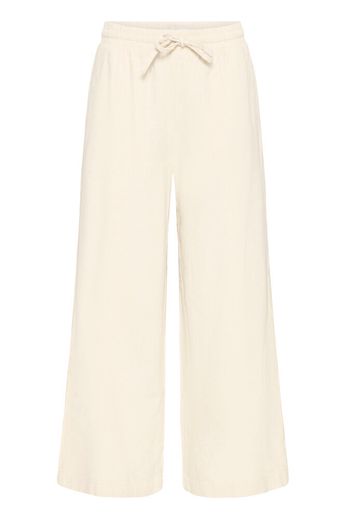 The Amalfi Linen Blend Loose Fit Trouser - Ecru