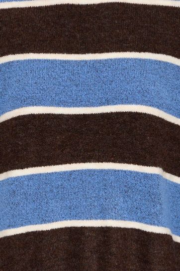 Ede Jumper - Coffee / Blue Stripe