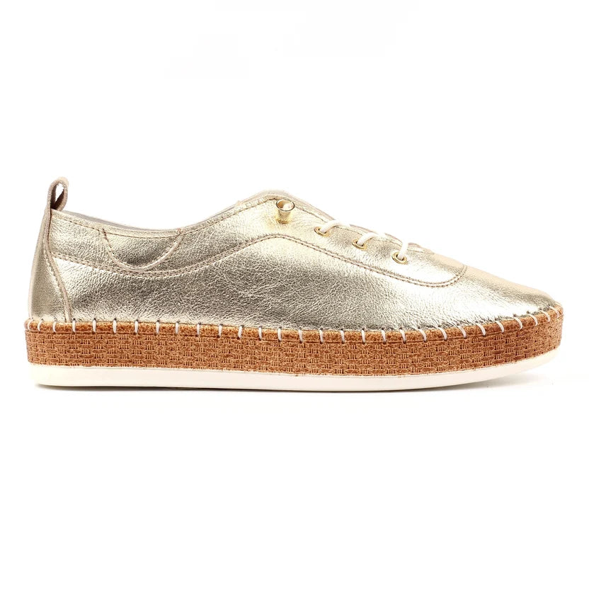 Evie Slip on Trainer - Gold