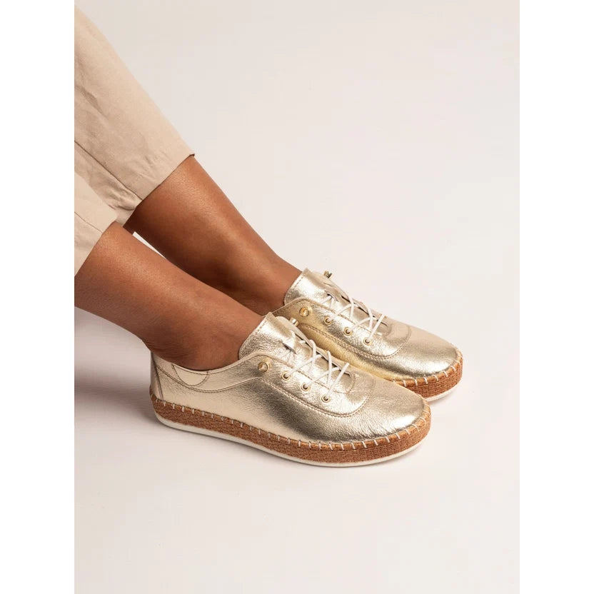 Evie Slip on Trainer - Gold