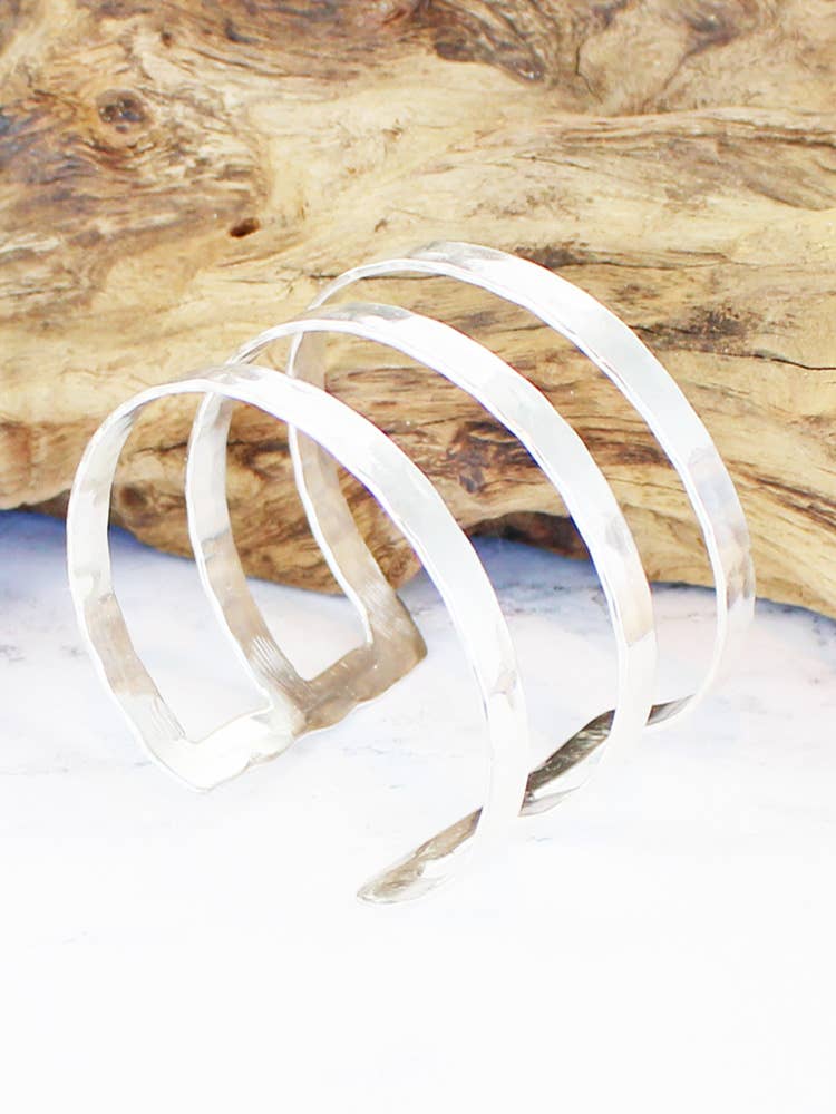 Triple Bar Cuff - Silver