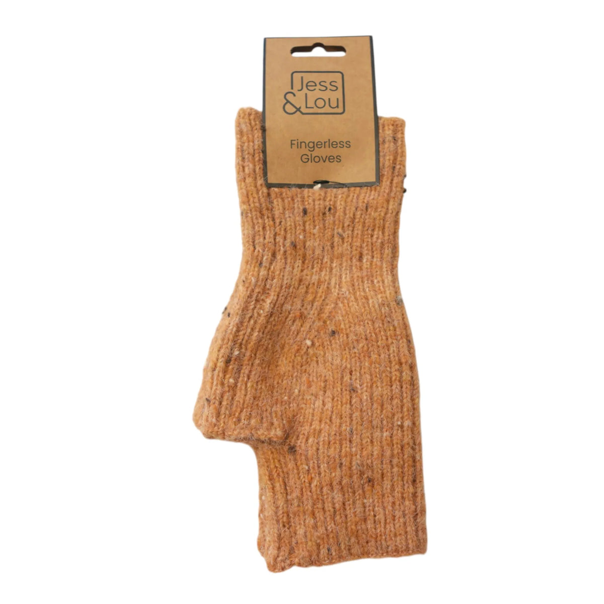 Cosy Speckle Fingerless Glove / Wrist Warmer - Camel