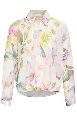 Lena Floral Blouse - Cream