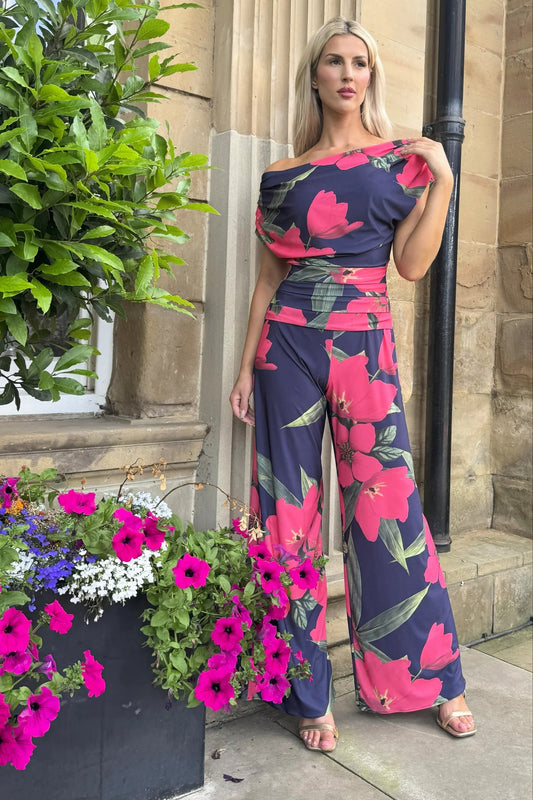 ATOM Carbon Jumpsuit - Fuchsia Lily Print
