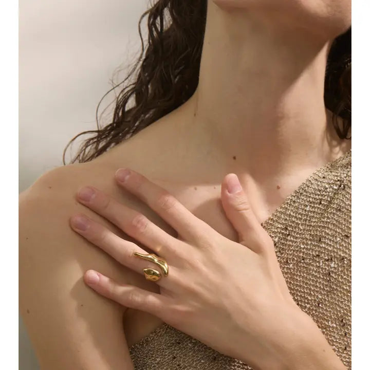 MG Geometric Ring - Gold or Silver