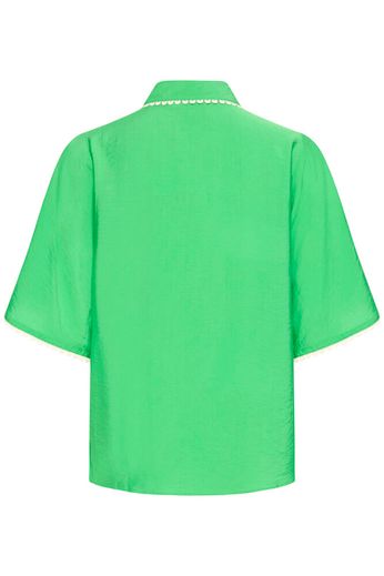 Leni Trim Detail Blouse - Green