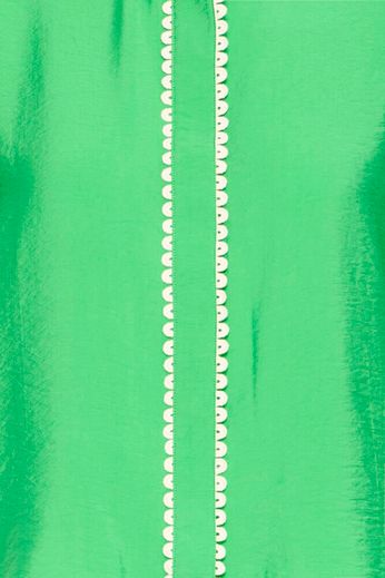 Leni Trim Detail Blouse - Green