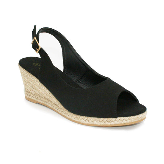 Cassie Wedge in black