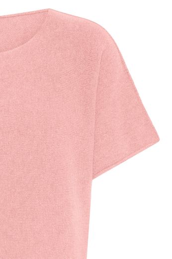 Misty Short Sleeve Light Knit Top - Rose