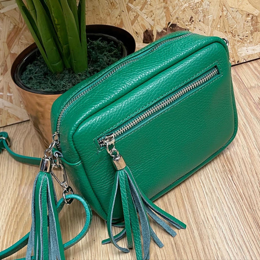 Isla Soft Leather Handbag - Green