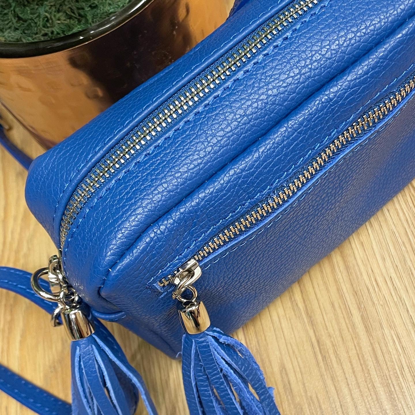 Isla Soft Leather Handbag - Blue