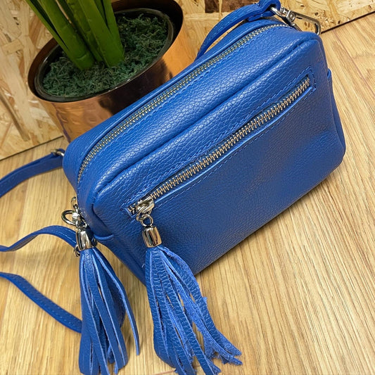 Isla Soft Leather Handbag - Blue