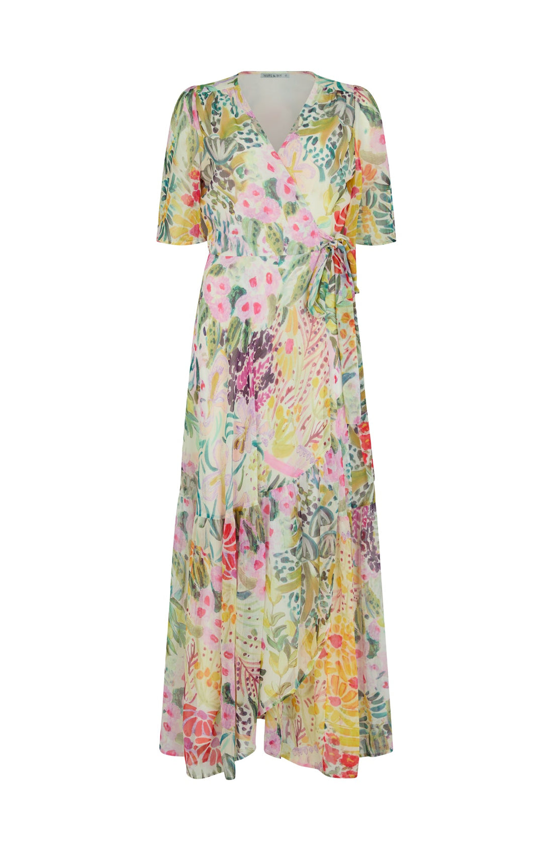 Hope & Ivy Julia Wrap Maxi Dress
