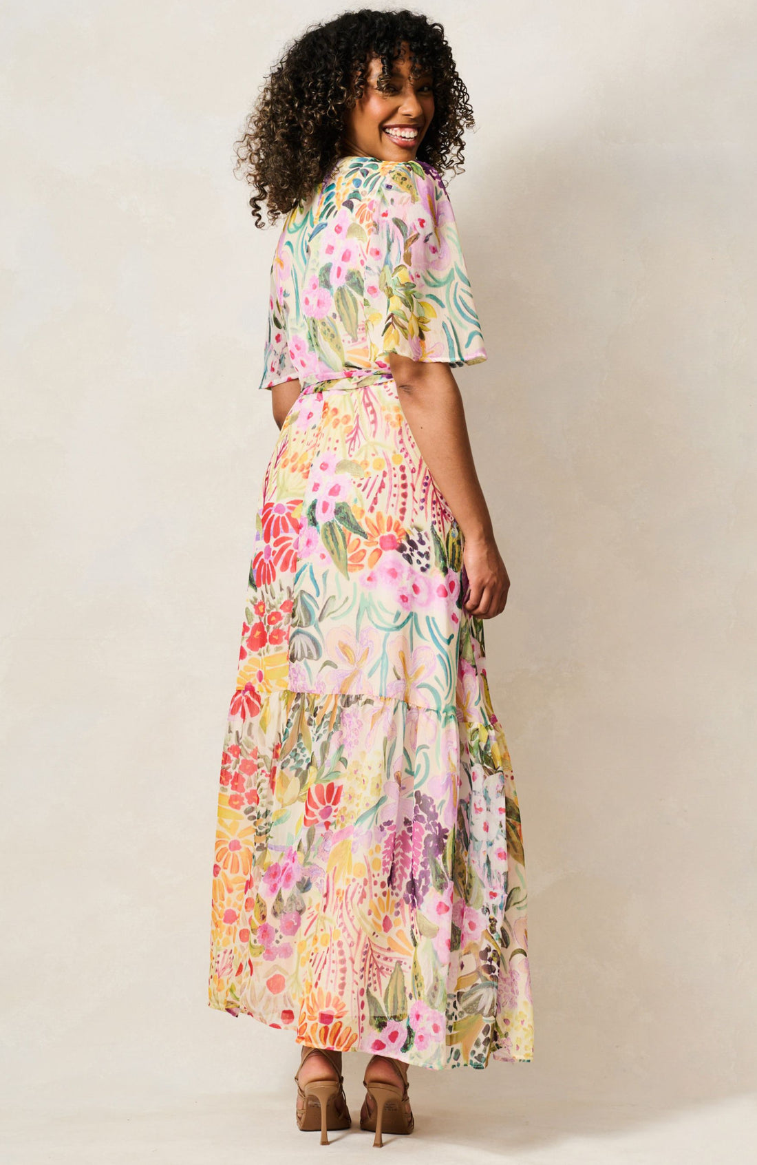 Hope & Ivy Julia Wrap Maxi Dress